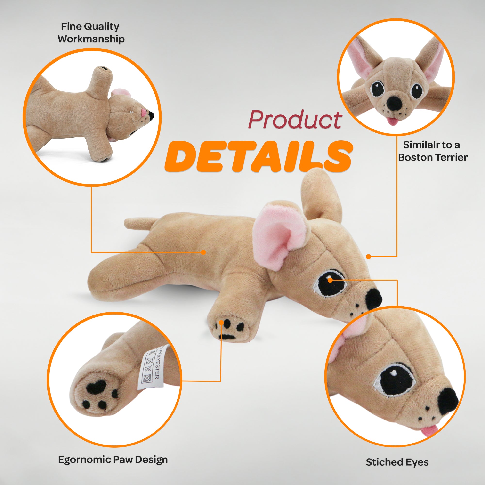 Poquito - Chihuahua Stuffed Animal Dog Toy